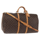 LOUIS VUITTON Monogram Keepall Bandouliere 60 Boston Bag M41412 LV Auth ka6301-1
