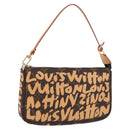 LOUIS VUITTON graffiti Pochette Accessoires Pouch M92193 LV Auth ka6305SAV-1