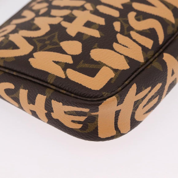 LOUIS VUITTON graffiti Pochette Accessoires Pouch M92193 LV Auth ka6305SAV