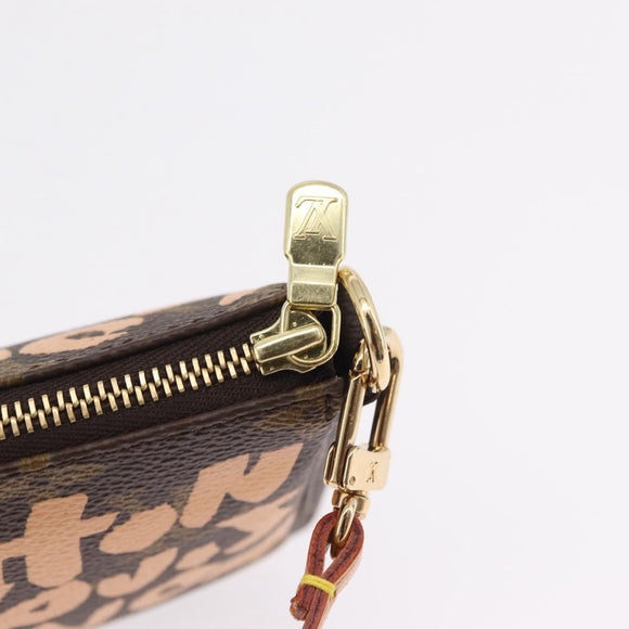 LOUIS VUITTON graffiti Pochette Accessoires Pouch M92193 LV Auth ka6305SAV