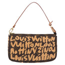 LOUIS VUITTON graffiti Pochette Accessoires Pouch M92193 LV Auth ka6305SAV-13