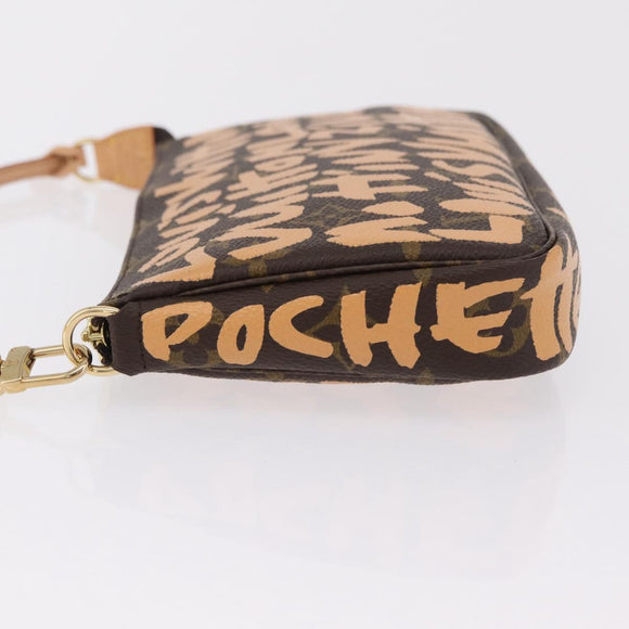 LOUIS VUITTON graffiti Pochette Accessoires Pouch M92193 LV Auth ka6305SAV