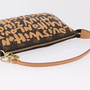 LOUIS VUITTON graffiti Pochette Accessoires Pouch M92193 LV Auth ka6305SAV-7
