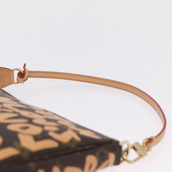 LOUIS VUITTON graffiti Pochette Accessoires Pouch M92193 LV Auth ka6305SAV