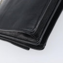 SAINT LAURENT Chain Shoulder Bag Leather Black Silver Auth ka6306A-14