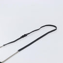 SAINT LAURENT Chain Shoulder Bag Leather Black Silver Auth ka6306A-8