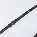 SAINT LAURENT Chain Shoulder Bag Leather Black Silver Auth ka6306A-9