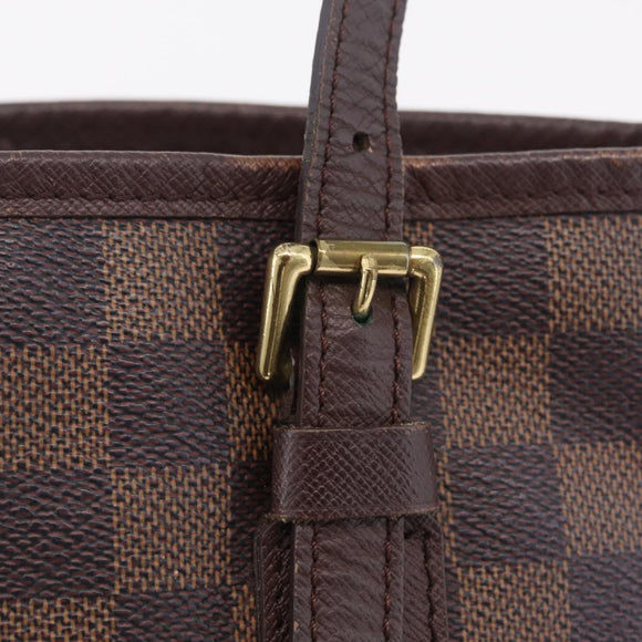 LOUIS VUITTON Damier Ebene Marais Shoulder Bag N42240 LV Auth ka6310