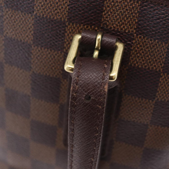 LOUIS VUITTON Damier Ebene Marais Shoulder Bag N42240 LV Auth ka6310