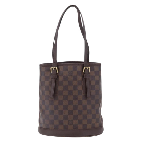 LOUIS VUITTON Damier Ebene Marais Shoulder Bag N42240 LV Auth ka6310