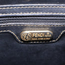 FENDI Zucca Canvas Hand Bag PVC Black Brown Auth ka6311-21
