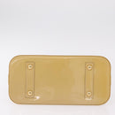 LOUIS VUITTON Monogram Vernis Alma PM Hand Bag Beige M90170 LV Auth ka6313A-6