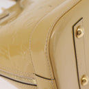LOUIS VUITTON Monogram Vernis Alma PM Hand Bag Beige M90170 LV Auth ka6313A-17