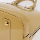 LOUIS VUITTON Monogram Vernis Alma PM Hand Bag Beige M90170 LV Auth ka6313A-18