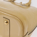 LOUIS VUITTON Monogram Vernis Alma PM Hand Bag Beige M90170 LV Auth ka6313A-20