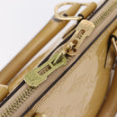 LOUIS VUITTON Monogram Vernis Alma PM Hand Bag Beige M90170 LV Auth ka6313A-21