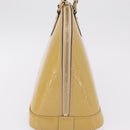 LOUIS VUITTON Monogram Vernis Alma PM Hand Bag Beige M90170 LV Auth ka6313A-5