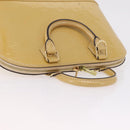 LOUIS VUITTON Monogram Vernis Alma PM Hand Bag Beige M90170 LV Auth ka6313A-15