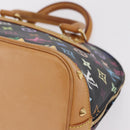 LOUIS VUITTON Monogram Multicolor Alma Hand Bag Black M92646 LV Auth ka6314V-17
