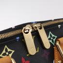 LOUIS VUITTON Monogram Multicolor Alma Hand Bag Black M92646 LV Auth ka6314V-21