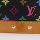 LOUIS VUITTON Monogram Multicolor Alma Hand Bag Black M92646 LV Auth ka6314V-3