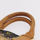 LOUIS VUITTON Monogram Multicolor Alma Hand Bag Black M92646 LV Auth ka6314V-15