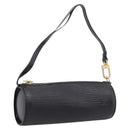 LOUIS VUITTON Epi Soufflot Pouch Black LV Auth ka6315-1