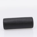LOUIS VUITTON Epi Soufflot Pouch Black LV Auth ka6315-5