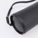 LOUIS VUITTON Epi Soufflot Pouch Black LV Auth ka6315-15