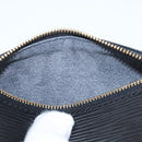 LOUIS VUITTON Epi Soufflot Pouch Black LV Auth ka6315-19