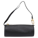 LOUIS VUITTON Epi Soufflot Pouch Black LV Auth ka6315-13