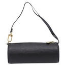 LOUIS VUITTON Epi Soufflot Pouch Black LV Auth ka6315-2