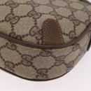 GUCCI GG Supreme Web Sherry Line Bag PVC Beige Gold 89 02 066 Auth ka6316-12