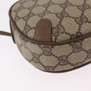 GUCCI GG Supreme Web Sherry Line Bag PVC Beige Gold 89 02 066 Auth ka6316-13