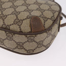 GUCCI GG Supreme Web Sherry Line Bag PVC Beige Gold 89 02 066 Auth ka6316-14