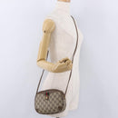 GUCCI GG Supreme Web Sherry Line Bag PVC Beige Gold 89 02 066 Auth ka6316-23