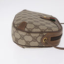 GUCCI GG Supreme Web Sherry Line Bag PVC Beige Gold 89 02 066 Auth ka6316-4