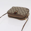 GUCCI GG Supreme Web Sherry Line Bag PVC Beige Gold 89 02 066 Auth ka6316-6