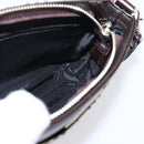 BURBERRY Nova Check Shoulder Bag Canvas Beige Silver Auth ka6319A-18