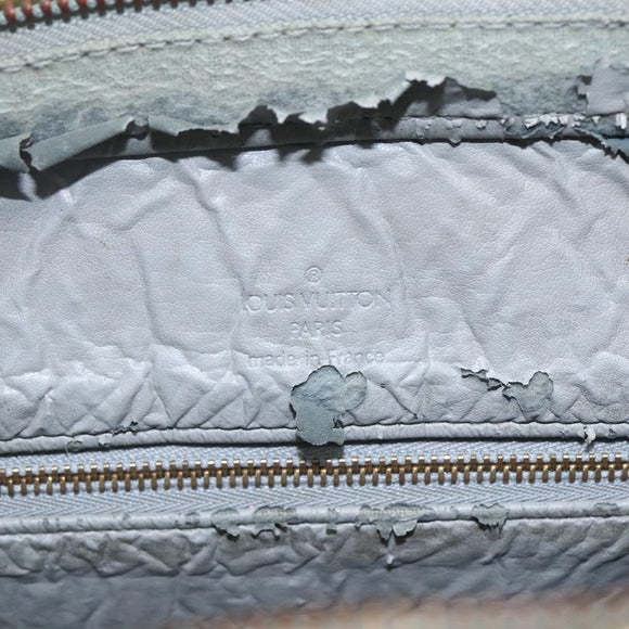 LOUIS VUITTON Monogram Vernis Houston Hand Bag Gris M91053 LV Auth ka632