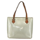 LOUIS VUITTON Monogram Vernis Houston Hand Bag Gris M91053 LV Auth ka632-13