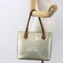 LOUIS VUITTON Monogram Vernis Houston Hand Bag Gris M91053 LV Auth ka632-23