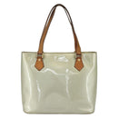 LOUIS VUITTON Monogram Vernis Houston Hand Bag Gris M91053 LV Auth ka632-2