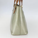 LOUIS VUITTON Monogram Vernis Houston Hand Bag Gris M91053 LV Auth ka632-3