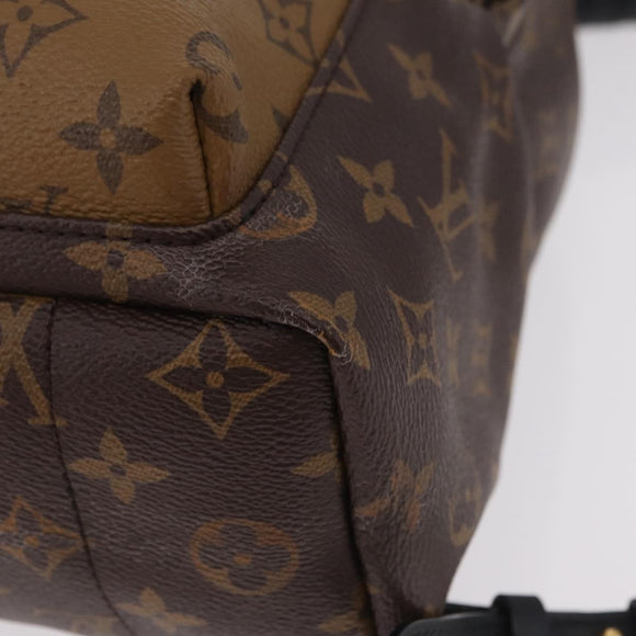 LOUIS VUITTON Monogram Reverse Palm Springs PM Backpack M43116 LV Auth ka6320V