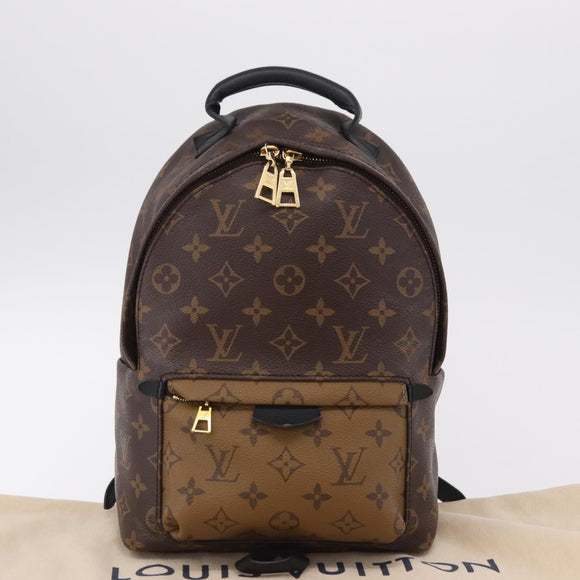 LOUIS VUITTON Monogram Reverse Palm Springs PM Backpack M43116 LV Auth ka6320V