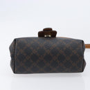 BALLY Hand Bag PVC 2way Black Gold Auth ka6321-5