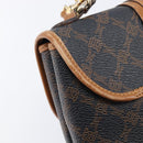 BALLY Hand Bag PVC 2way Black Gold Auth ka6321-21
