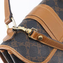 BALLY Hand Bag PVC 2way Black Gold Auth ka6321-23