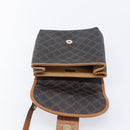 BALLY Hand Bag PVC 2way Black Gold Auth ka6321-11